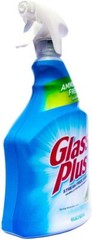 Glass Plus Glass Cleaner, 32 fl oz Bottle, Multi-Surface Glass Cleaner