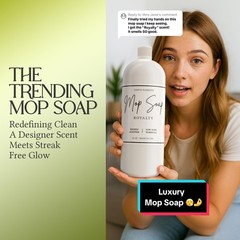 Mop Soap Highly Scented Fragrance Long Lasting Luxury Floor Cleaner for Hardwood