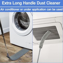 Dust Cleaner Microfiber Duster Gap Dust Cleaning Artifact With Extension Pole &