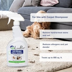 LivePure Anti-Allergen 32 OZ Fabric Spray for Household 32 Fl Oz (Pack of 1)