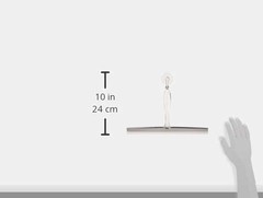 iDesign Zia Metal and Plastic Bathroom Squeegee for Shower, Glass Doors, Floors,