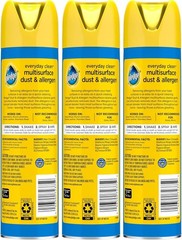 Pledge Dust Eliminating Multisurface Spray – Refreshing Lemon, 9.7oz (3 Bottles)