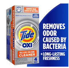 Tide Washing Machine Cleaner with Oxi Powder, Odor Eliminator and Washer Residue