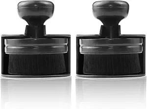 2 PCS Tire Shine Applicator Brush, Tire Detail Brushes,Black 1 Count (Pack of 2)