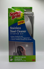 Scotch Brite 3M Stainless Steel Cleaner Starter Kit (Includes 4 Pads) – New