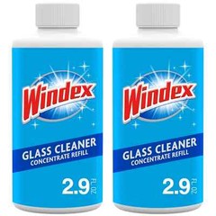 LOT of 24 Windex Glass Cleaner Concentrate 2.9 Ounce Concentrated Refill Bottles