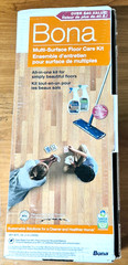 Bona Multi Surface Floor Care Kit Microfiber Mop Floor & Surface Cleaner NEW