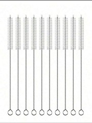 10PCS Extra Long Straw Cleaner Brush Set for Bottles & Tight Spaces