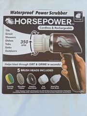 Horsepower Waterproof Power Scrubber Cordless and Rechargeable NIB