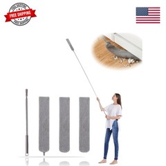 Retractable Gap Dust Cleaner with 3 Reusable Microfiber Dusting Cloths, Under…
