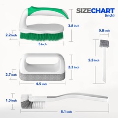7 Pack Cleaning Brush Scrub Brush Kitchen Brush for Floor,Green | Deep Cleani…