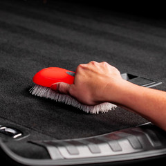 Stiff Bristle Carpet and Upholstery Cleaning Scrub Brush for Automotive, Home, C