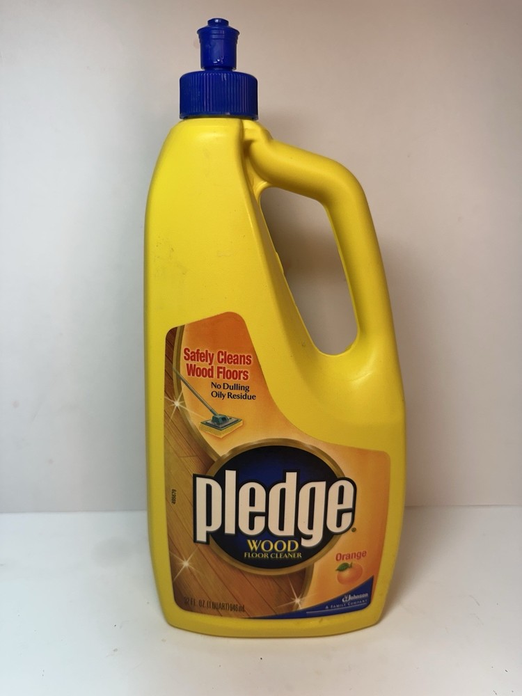 sc Johnson PLEDGE~Orange Scent ~Wood Floor Cleaner No Dulling Oily Residue 32 oz