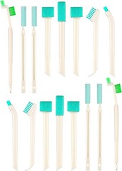 16 Pcs Small Household Cleaning Brushes Deep Detail Crevice Cleaner Brush Set