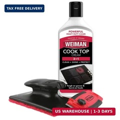 Weiman Glass & Ceramic Cooktop, Stove Top & Oven Cleaner Kit – Kitchen Cleaner C