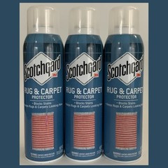 Scotchgard Rug & Carpet Protector – Blocks Stains – 17 Oz – SET OF 3 – NEW!
