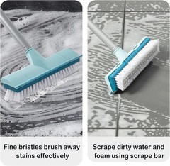 Extendable Floor Scrub Brush with Stiff Bristles – Perfect for Bathroom & Patio