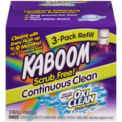 3-Pack Refill – Kaboom Scrub Free! Continuous 3 Count (Pack of 1), white