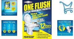 Septic Tank Treatment Packets Natural Enzymes Bacteria 1- Supply Household