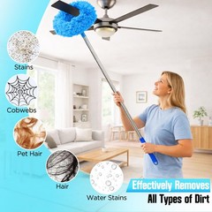 Ceiling Fan Cleaner Duster with Extension Pol, 12 to 51 Inch Duster Length, R…