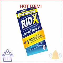 RID-X Septic Treatment, 1 Month Supply Of Powder, 9.8 oz