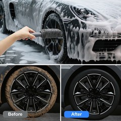 11 PCS Car Cleaning Kit Wash Detailing Set Wheel Brush Mitt Sponge Towels Tools