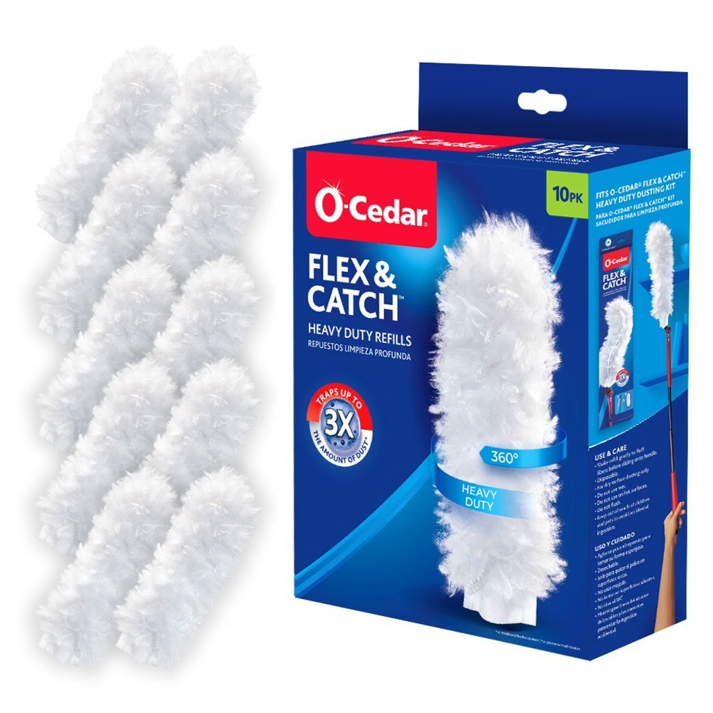 Heavy Duty Dusting Refills for Flexible Handles, 10-Pack Cloth Sheets