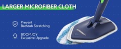 4 in 1 Shower Cleaning Brush, 58″ Extendable Tub and Tile Scrubber Set, Grout