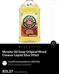 Murphy Oil Soap Original Wood Cleaner Liquid 32oz ; 2 Covers Sent Out Randomly