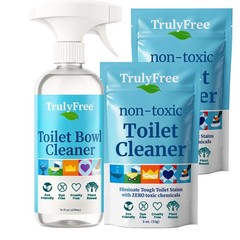 Truly Free Toilet Bowl Cleaner – Heavy-Duty Stain Remover – Septic Safe, Plan…