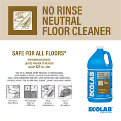 1 Gal. No Rinse Neutral Floor Concentrate Cleaner, Residue Free Formula for Tile