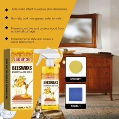 Beeswax Spray Essential Oil Wax,Multi-Purpose Furniture Polish,Wood Care Spray🔥