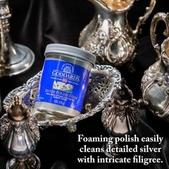 Goddard’s Silver Foam Cleaner 18 Fl Oz Removes Tarnish Protects Polishes Anti…