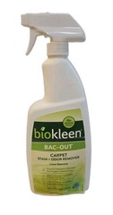 Biokleen Bac-Out Pet Food Dirt Stain Remover 32oz Lime Scent Odor Eliminator