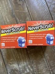 NeverScrub Refill Cartridge 2 Pack Automatic Toilet Cleaner NEW