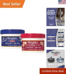 16 Ounce Cream Polish for Silver, Brass, & Copper – Sparkling Shine Guaranteed