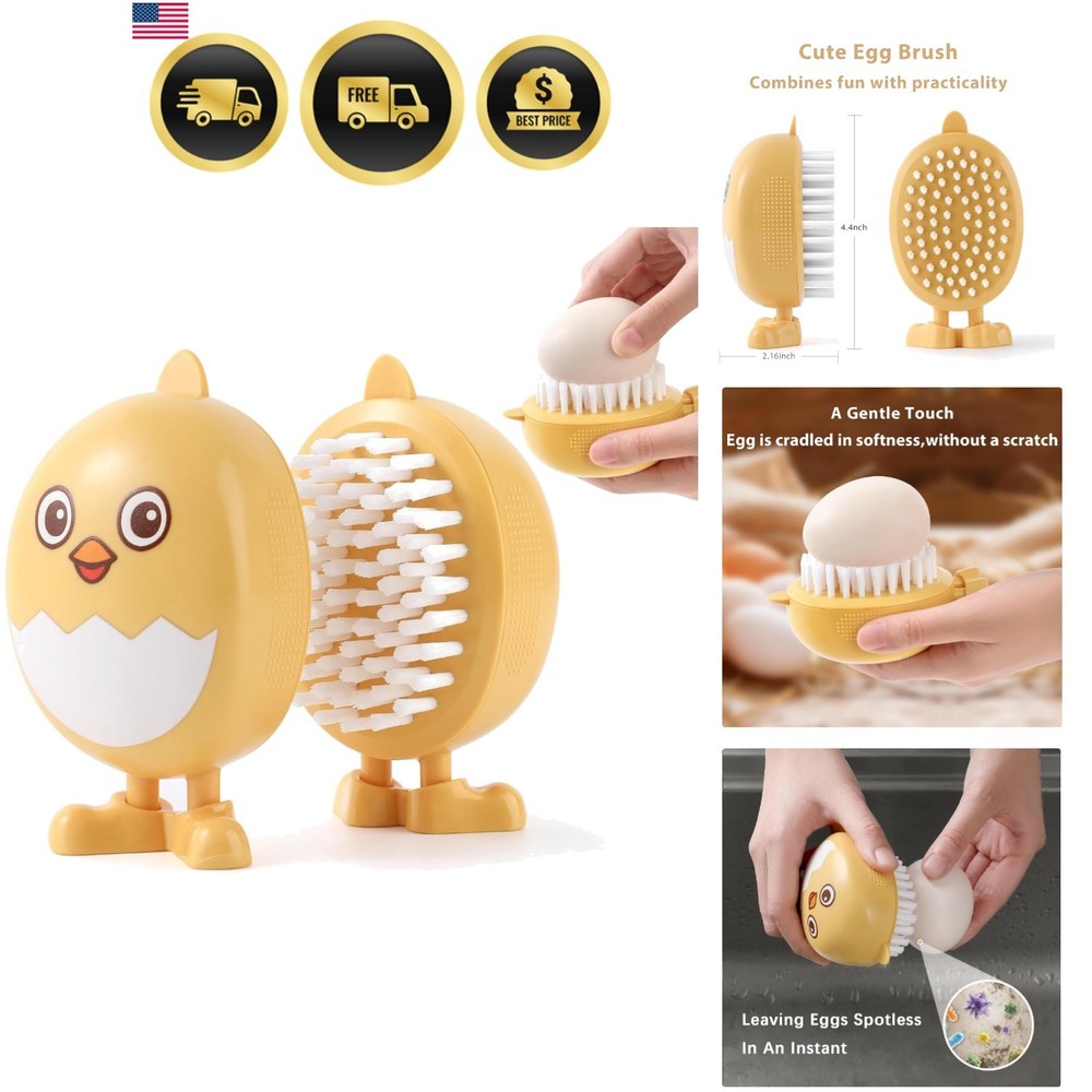 Egg Washer Cleaner for Fresh Eggs, Egg Wash and Brush Scrubber, 1pcs