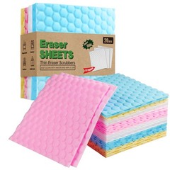 20 Pack Magic Sponge Eraser Sheets, Multi-Surface Cleaner, Disposable Portabl…