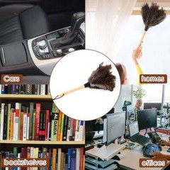 16inch Feather Duster Durable Dust Collecting Cleaning Tool For Car, Home Clean