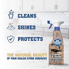 Granite Stone Cleaner Polish Countertop Multi Surface Kitchen Cleansing Liqui…