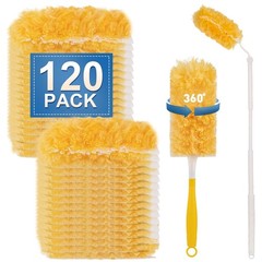 Extendable Duster Set: 120 Refills + Metal Handle