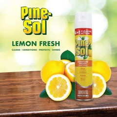4-in-1 Furniture Polish Aerosol Spray, Lemon Scent, 12.7 Oz, 6-Pk | Restores