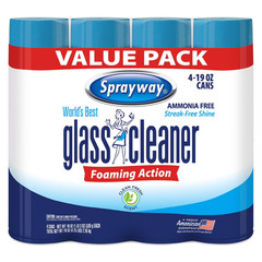 Sprayway Glass Cleaner 19 Ounce Pack of 4 Streak Free Shine – FREE SHIPPING