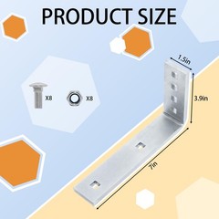 4PCS Heavy Duty Trailer Fenders Brackets Kit for Boat & Utility Trailers, Gal…