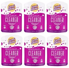 6 ~ Lemi Shine Lemon Scent Powder Washing Machine Cleaner 1.76oz Deodorizes 1 pk