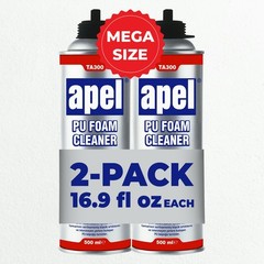 Apel PU Foam Gun Cleaner 2×16.9 fl oz. Spray Expanding Foam Remover 2 Pack