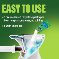 Drain and Toilet Clog Opening Packs with Tool Drain Cleaner (3-Count)