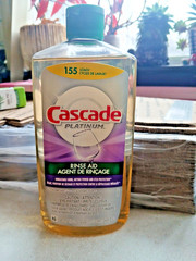 Cascade Platinum Rinse Aid 16 FL OZ 155 Loads