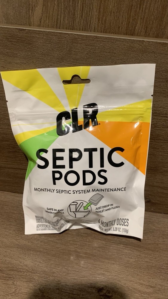 6 DOSE CLR® Septic Pods Monthly Treatment System Maintenance New