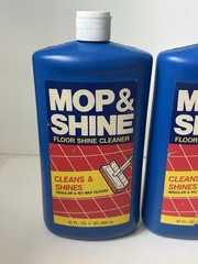 Vintage Mop & Shine Floor Cleaner 32 Oz NOS Advertising 1980’s 90’s Rare Prop